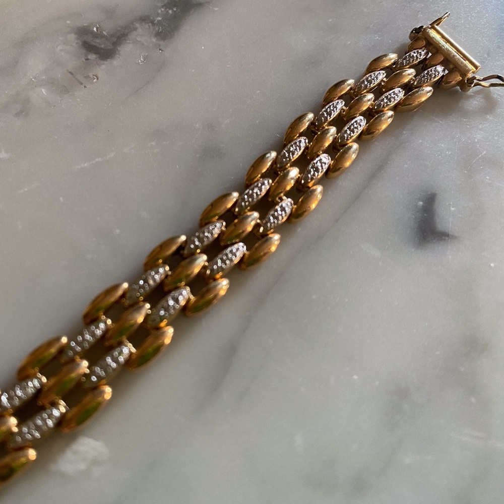 vintage gold chain bracelet